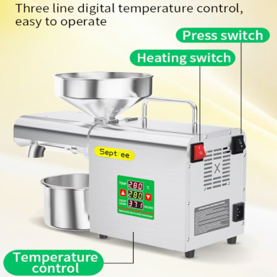 Máy ép dầu ăn thực vật dùng trong gia đình. Thương hiệu Mỹ cao cấp Septree - X3. HÀNG CHÍNH HÃNG