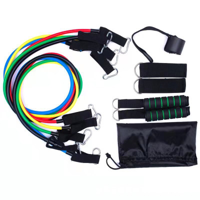 Bộ 5 Dây Ngũ Sắc Đàn Hồi Tập Thể Hình, Tập Gym -Cam Kết Hàng Chính Hãng Loại 1(Móc To)