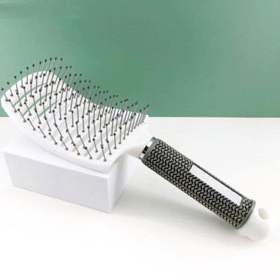 Lược gỡ rối, tạo kiểu chải tóc làm phồng tóc hình bán nguyệt, lược chải tóc gỡ rối tạo kiểu