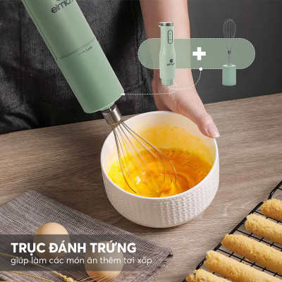 Máy xay cầm tay Elmich BLE-8666, công suất 1000W, thiết kế cầm tay dễ sử dụng, lưỡi dao bằng thép không gỉ siêu bền, đảm bảo an toàn tuyệt đối cho sức khỏe  - Hàng chính hãng