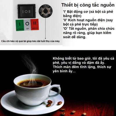 Máy xay hạt cà phê chuyên nghiệp dùng cho quán cà phê L-Beans 900A Công suất: 360W~1/2HP và tốc độ 1.450 vòng/phút với 6 – 9kg/giờ - HÀNG NHẬP KHẨU