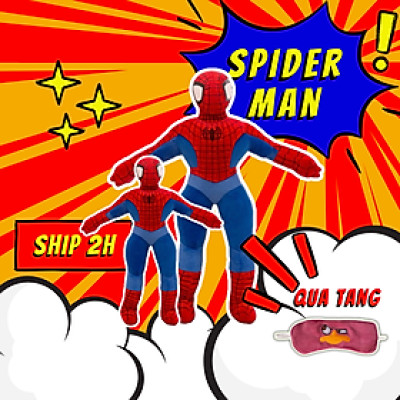 Thú nhồi bông người nhện cao cấp - Size từ 40cm đến 90cm - Quà tặng gấu bông người nhện siêu dễ thương - Gối ôm cho bé