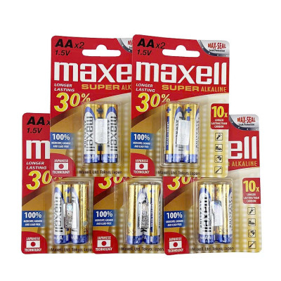 Pin Maxell Alkaline Super LR6 (AA)/ Pin tiểu 2A - Hàng chính hãng