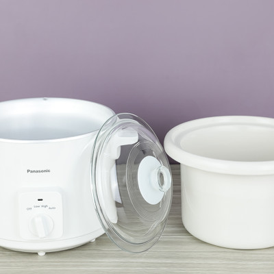 Nồi Nấu Chậm Ninh Hầm Đa Năng Panasonic NF-N51AWRA 5 Lít - 345W - Lòng nồi gốm sứ - Hàng chính hãng - Bảo Hành Chính Hãng 12 tháng