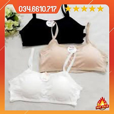 Combo 3 Áo lót 3 dây cotton - áo ngực học sinh