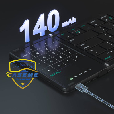 Bàn Phím Bluetooth Gập Gọn Nillkin Cube Chính Hãng – Tích Hợp Touchpad, Bọc Da Cao Cấp, Dành Cho Smartphone, iPad, Laptop - Hàng Chính Hãng