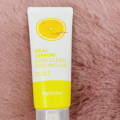 Gel Tẩy Tế Bào Chết Chuyên Sâu Tinh Chất Chanh - FARMSTAY REAL LEMON DEEP CLEAR PEELING GEL- 100ml
