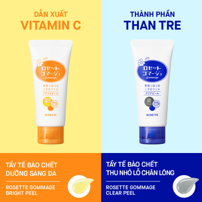 Gel Giúp Loại Bỏ Tế Bào Da Chết Thu Nhỏ Lỗ Chân Lông 120G Rosette Gommage Clear Peel