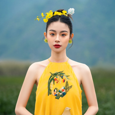 OLV - Áo dài AD Diên Hy (Không kèm quần)