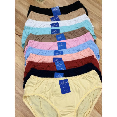 Combo 5 Quần Lót Nữ Cotton Lụa Trơn Big Size Angelavic 295 – Mềm Mịn, Thoáng Mát (XL–4XL)