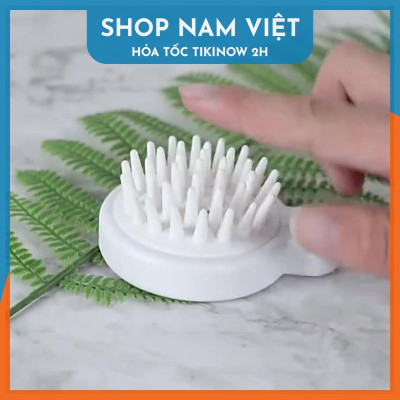 Set 2 Lược Gội Đầu Silicon Mát Xa Thư Giãn, Ngăn Rụng Tóc, Bảo Vệ Da Đầu