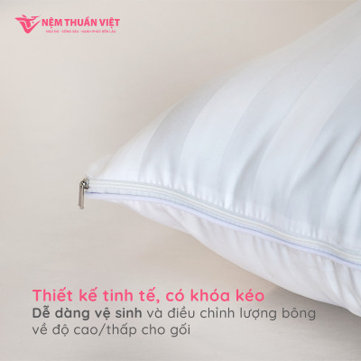 Ruột Gối Nằm Gòn Thuần Việt - Sợi Gòn Cao Cấp, Êm Ái - Kích Thước 50x70