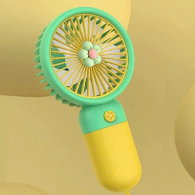 Quạt Mini Để Bàn, Quạt Tích Điện Sạc USB - Quạt Cầm Tay Tốc Độ, Điều Chỉnh Hướng Gió Xoay 360 Độ, Kiểu Dáng Sang Trọng , Không Gây Ồn, Pin Sạc - Giao Màu Ngẫu Nhiên - Hàng Nhập Khẩu