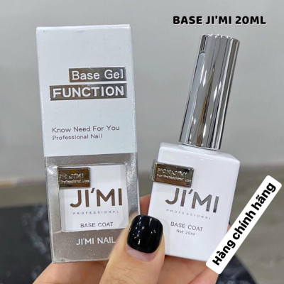 Bộ Base Top Cứng Móng JIMI 20ml (OUBOLI Cao Cấp) Base Lỏng Siêu Liên Kết, Top Cường Lực Làm Nail Siêu Bóng, Chống Xước