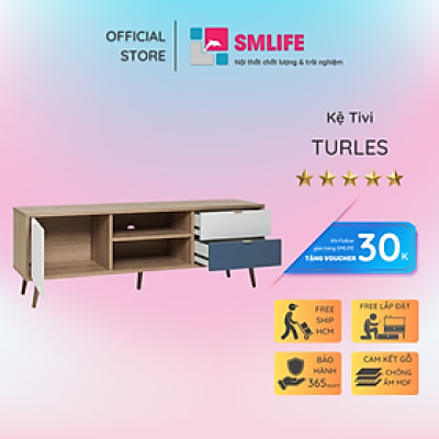 Kệ tivi gia đình phong cách hiện đại SMLIFE Turles
