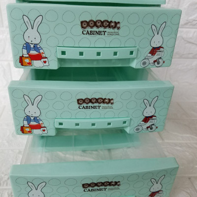 Tủ Nhựa Song Long Mini 3 Tầng Đáng Yêu Cho Bé