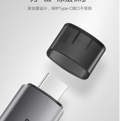 Ugreen UG50704CM184TK Màu XámĐầu đọc thẻ nhớ TYPE C sang TF + SD + MICRO SD - HÀNG CHÍNH HÃNG