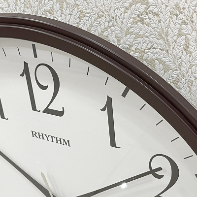 Đồng hồ treo tường Nhật Bản Rhythm CMG430NR06 Kt 50.0 x 4.5cm, 1.87kg Vỏ nhựa. Dùng Pin.