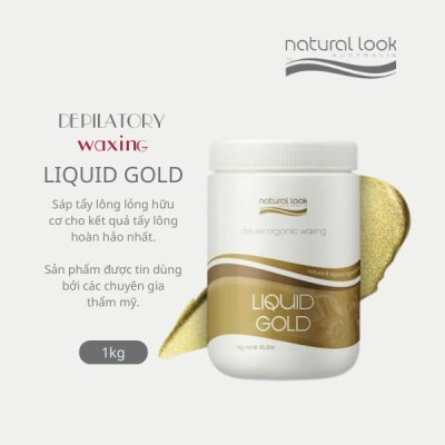Sáp lỏng tẩy lông hữu cơ cho kết quả tẩy lông hoàn hảo - Natural Look Depilatory Range Liquid Gold Wax 1Kg