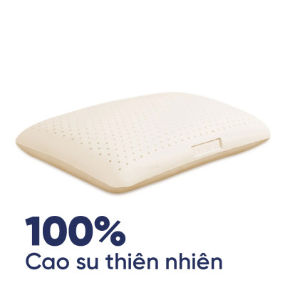 Gối Cao Su Liên Á Oval LAGOV4565 (45 x 65 cm) - Trắng