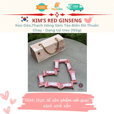 Kẹo Dẻo,Thạch Hồng Sâm Tảo Biển Đỏ Thuần Chay Kim