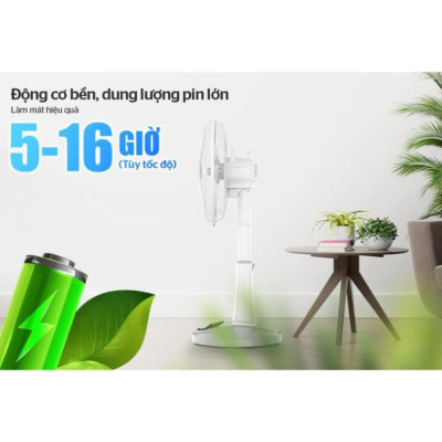 Quạt sạc SUNHOUSE SHD7228 - Hàng chính hãng