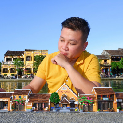 Mô Hình Tự lắp ráp DIY Hội An-Thế Giới Tí Hon-HA164-05 MÓT