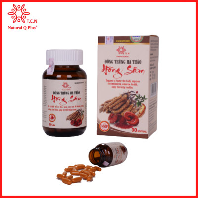Viên uống Đông Trùng Hạ Thảo Hồng Sâm (30v/h) - Bồi bổ cơ thể, nâng cao sức đề kháng, tăng cường sức khỏe