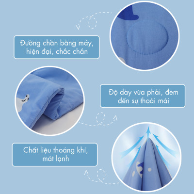 [CHĂN HÈ MÁT LẠNH] Mền lạnh I Cool Advance NIN House NM8027 160x210cm |Chăn mền Ice silk cao cấp, Chăn điều hoà nhiều độ