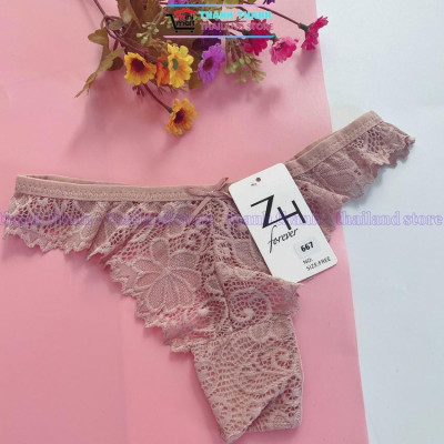 Quần lọt khe nữ Thái Lan ZH 667 free size L, chất ren mềm mại, co giản 4 chiều, mặc thoải mái