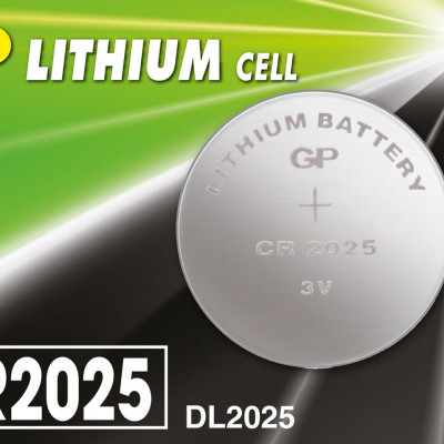 Vỉ 5 Pin Cúc Áo GP Lithium Coin Battery 3V - GP CR2025-2CPU5
