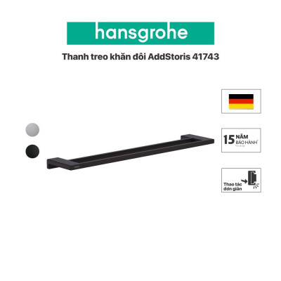 Thanh treo khăn đôi hansgrohe AddStoris 41743