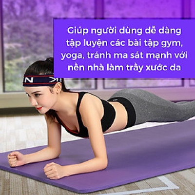 Thảm tập yoga .thảm tập gym  ,dày 5mm chống trượt cao cấp lót thể dục tại nhà hay mang theo để tập