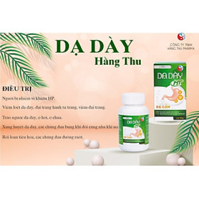 Viên Uống Dạ Dày HT đau thượng vị, ợ hơi, ợ chua, chướng bụng, HP