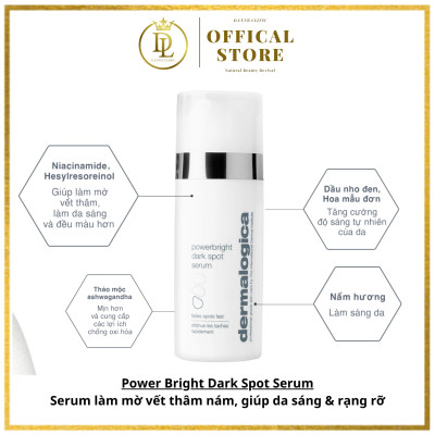 Tinh chất dưỡng da làm mờ vết thâm nám, giúp sáng da và rạng rỡ Dermalogica Powerbright Dark Spot Serum