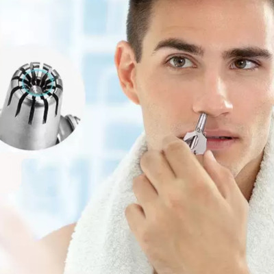 ( Hàng Cao Cấp ) Dụng Cụ Máy Cắt Tỉa Lông Mũi Thép Không Rỉ , Nhỏ Gọn Tiện Dụng , Dễ Dàng Vệ Sinh ( tặng bộ chổi vệ sinh nội địa nhật mini )