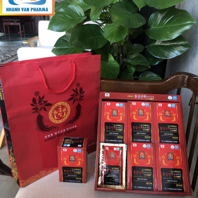 Nước Hồng Sâm Hàn Quốc 6 Năm Tuổi - MYEONG KI SAM - Hàng Nội Địa Nhập Khẩu Chính Hãng - Hàm Lượng Hồng Sâm 9,9% - Hộp 30 Gói x 70ml