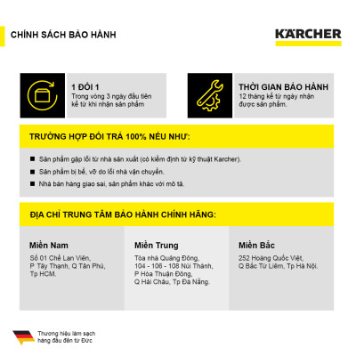 Máy phun rửa áp lực cao Karcher K 2 Power Control Car & Home