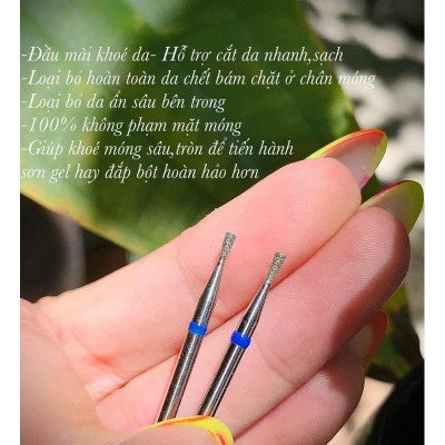 Đầu Mài Khoé Da, Móng Titan Chuẩn Mỹ, Mài Nhanh Sạch Làm Nail, Thiết Kế Đầu Tròn An Toàn, Không Han Gỉ Nail Phương Miu