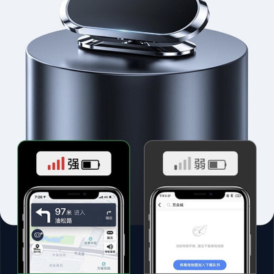 Giá đỡ Wiwu CH002 Car Mount dành cho điện thoại trên ô tô, làm bằng vật liệu hợp kim nhôm, xoay 360 độ - Hàng chính hãng
