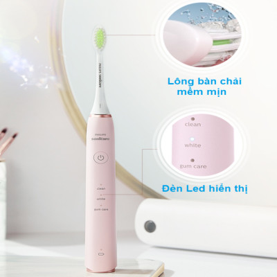 Bàn chải đánh răng điện Philips Sonicare HX2461 3 chế độ - Hàng Chính Hãng