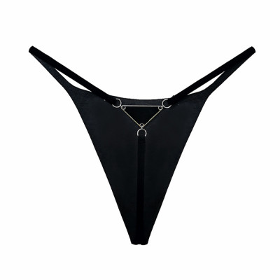 Quần lót thun lạnh lọt khe tam giác đen