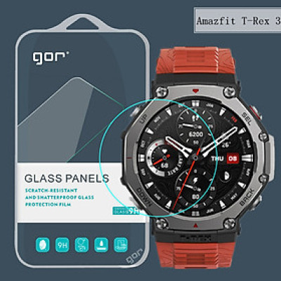 Combo 3 miếng dán cường lực cho Smartwatch Amazfit T-Rex 3, GOR chống vân tay trầy xước_ Hàng chính hãng