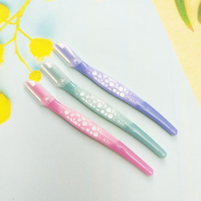 Dao Cạo Lông Mày Lưỡi Thép Có Màng Bảo Vệ Dành Cho Nữ Kai Razor Can Eyebrow 17827 CBM-3P (Set 3 Cây)