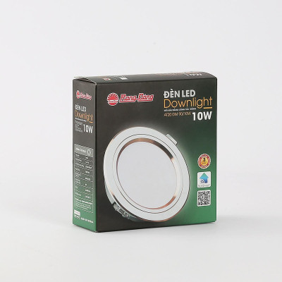 Đèn LED âm trần downlight đổi màu 110/10W vỏ nhôm đúc chính hãng Rạng Đông Model: AT20 ĐM 110/10W