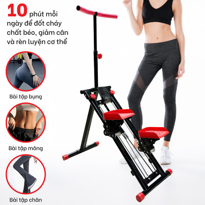 BG Máy Leo Núi Tại Nhà KM-2100 Máy đi bộ trên không - Máy Leo Bậc Thang Gấp Gọn Máy Tập Thể Dục Tại Nhà An Toàn, Tiện Lợi, Hiệu Quả (hàng nhập khẩu)