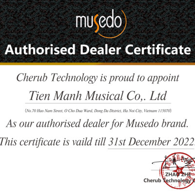 Pedal Mỏ Vịt Musedo TB-005 Cho Đàn Organ, Piano - Bàn Đạp Tạo Tiếng Vang Sustain TB005 Cherub WTB-005 SUS Hàng Chính Hãng - Kèm Móng Gẩy DreamMaker