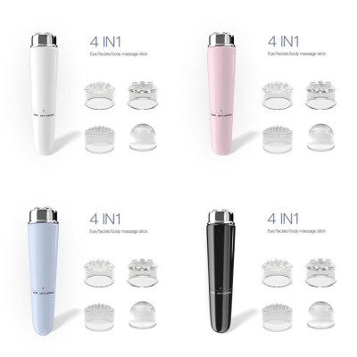 (Chọn Mẫu) Máy massage mặt cầm tay 4 đầu giúp giảm mệt mỏi, chốn bọng xóa thâm quầng mắt (có hàng sẵn)
