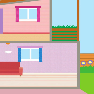 Sách - Trang Trí Ngôi Nhà - Với Gần 600 Miếng Dán Và Khuôn Hình Sáng Tạo - Bìa Cứng