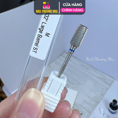 Đầu Mài Titan 3 Trong 1 Làm Nail M Xanh Phá F Đỏ Mịn, Vonfram Siêu Mịn Không Nóng Móng, Đầu Mài Wolfram Phá Gel Bột, Mài Da, Mài Khóe